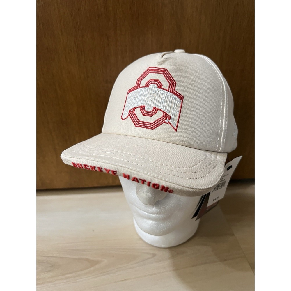 Dyme Lyfe Mens Ohio State Buckeyes Logo Snapback Hat OSFM Buckeye Nation‎ Cream